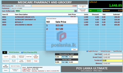 Item Price Level Selector